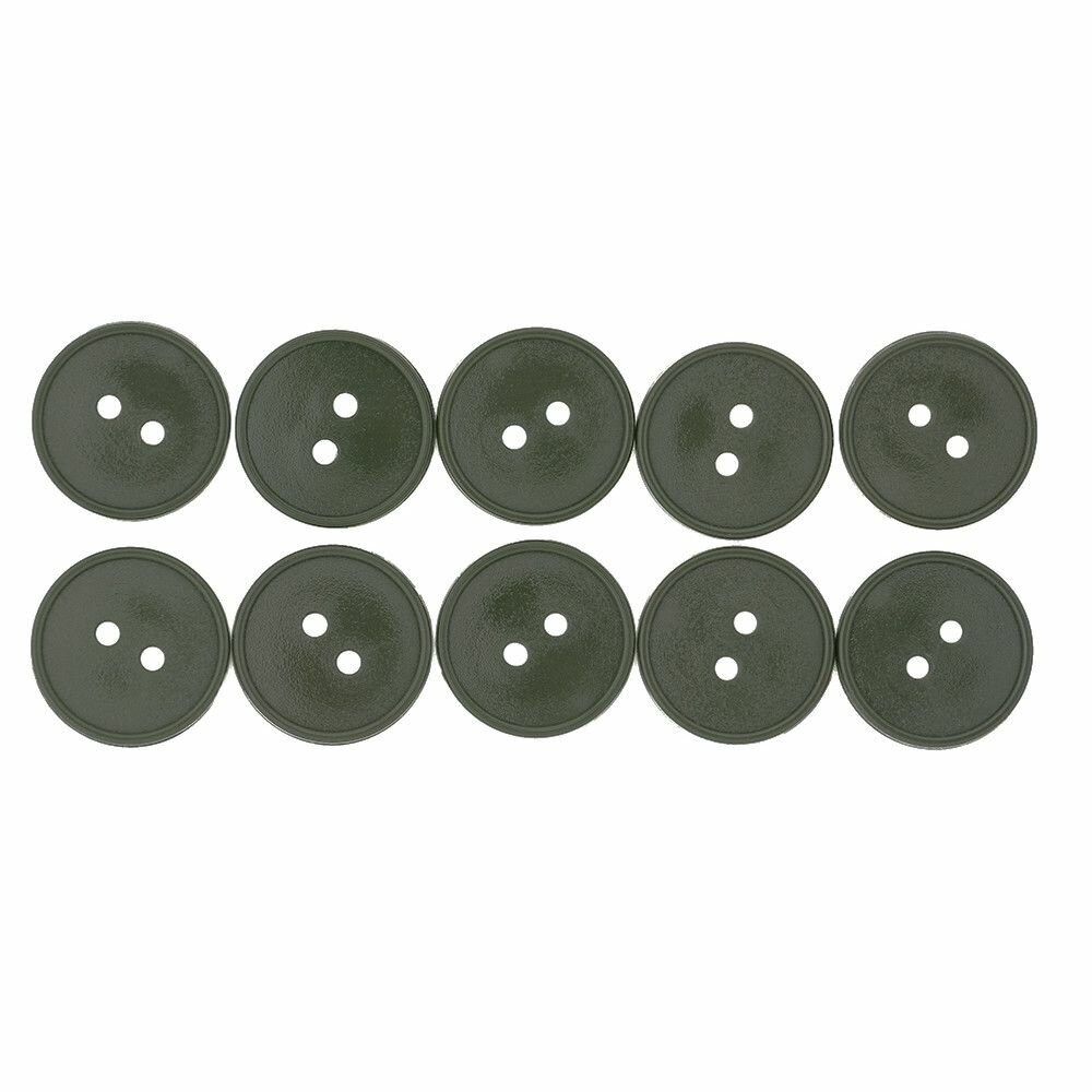 Пуговицы хаки 2 прокола 17 мм * 10 шт