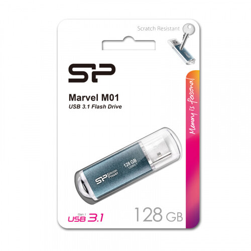 Флешка USB 3.0 Silicon Power 128 ГБ Marvel M01 ( SP128GBUF3M01V1B )