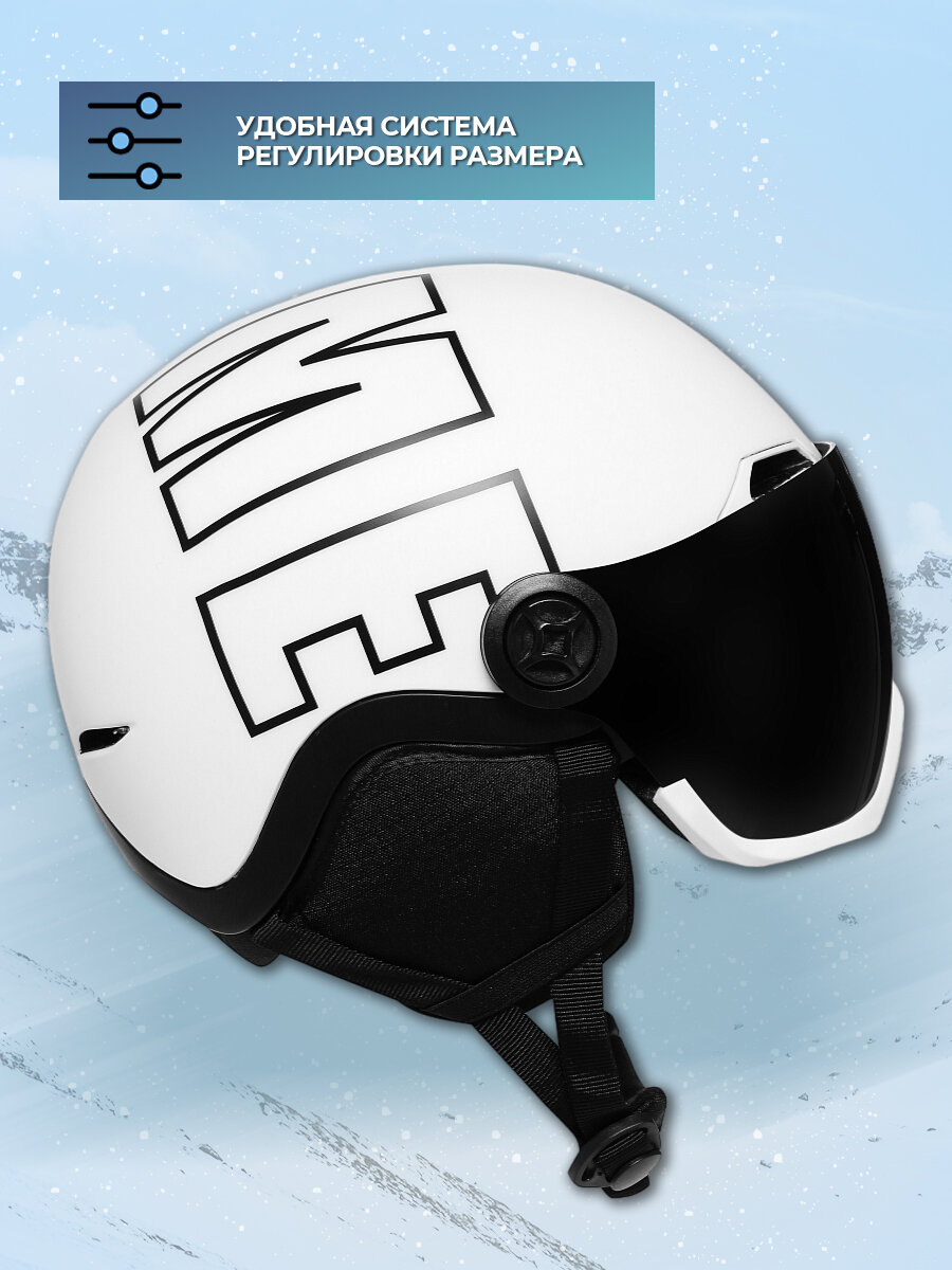 Шлем PRIME - COOL-C2 VISOR Black (Unisex) - фото №4