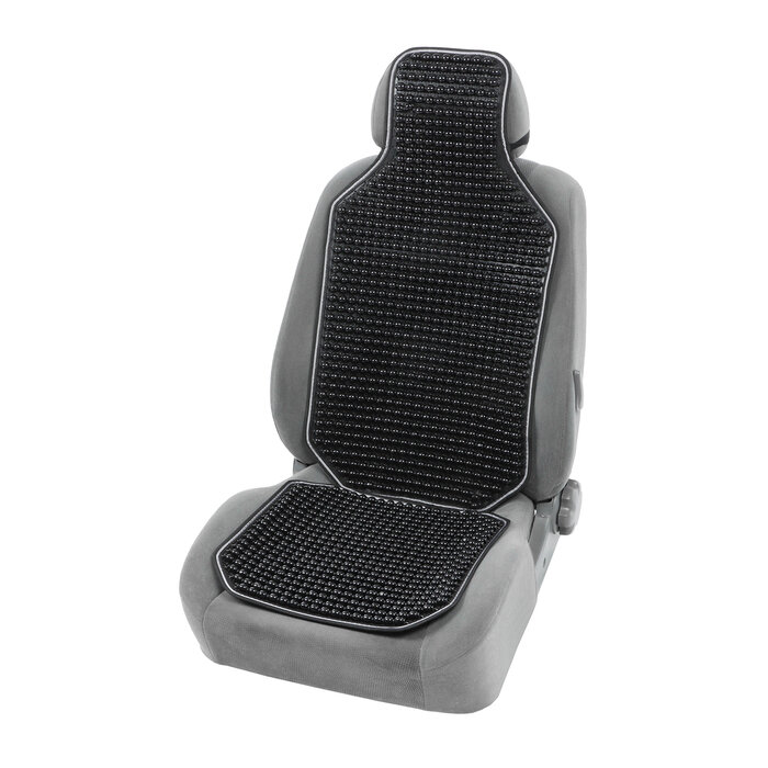 Накидка-массажёр на сиденье 126×42 см с поясничной опорой черный 10120738