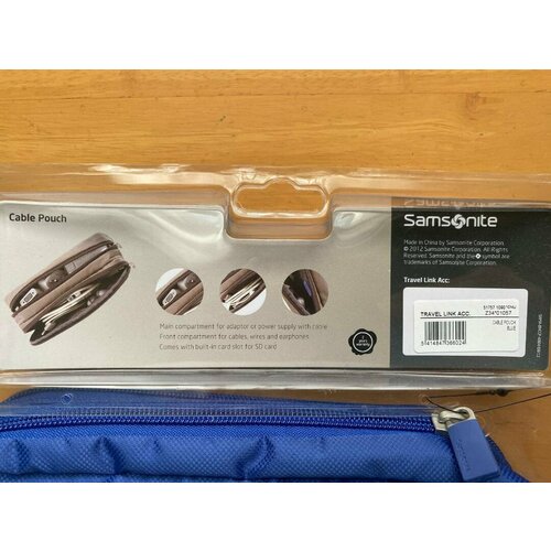 фото Чехол для чемодана samsonite, синий