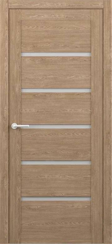 фото Межкомнатная дверь Albero Вена Эко-Шпон / Натуральный дуб / Стекло мателюкс