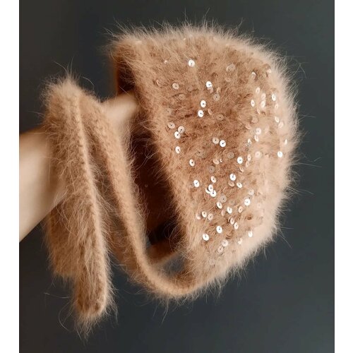 фото Шапка бини petelkof, размер 54/55, золотой, горчичный