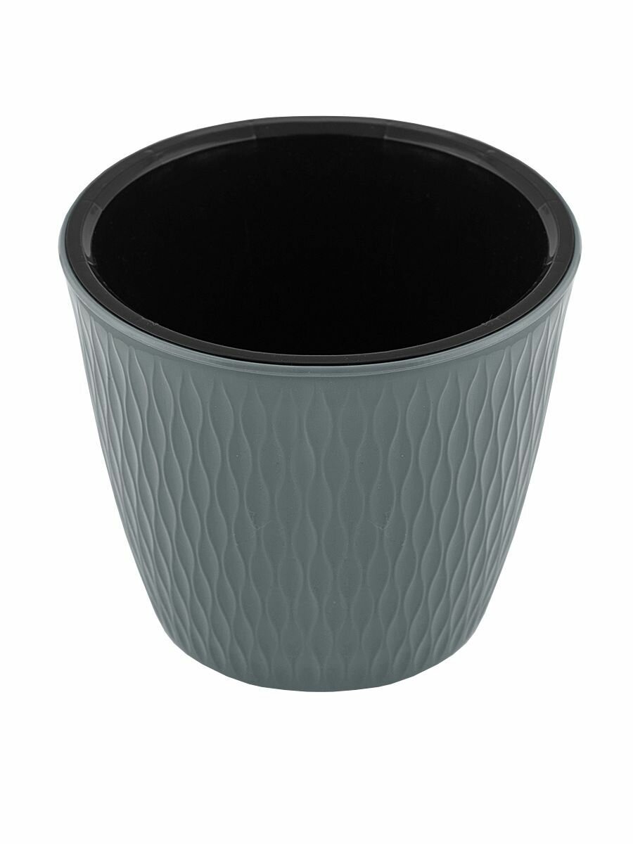 фото Кашпо для цветов и растений Kerama, графитовый, 4.6 л