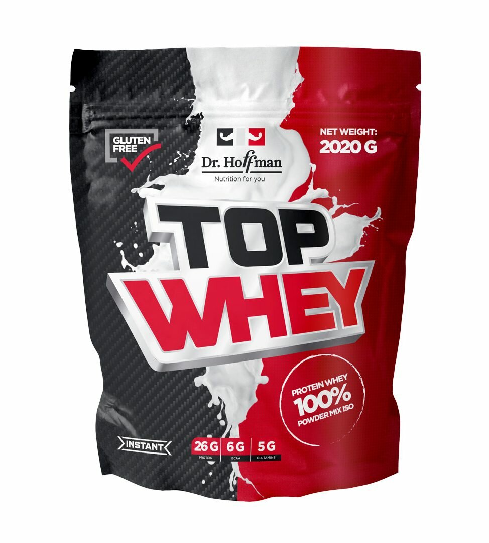 Протеин сывороточный Dr.Hoffman Top Whey 2020 г (Клубника)