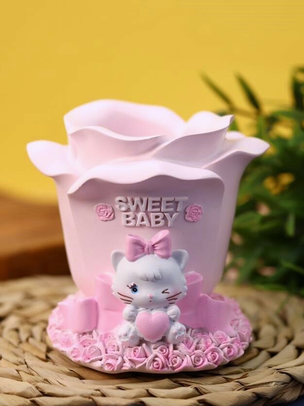 Органайзер настольный подставка для канцелярии Milly Cat Rose pink