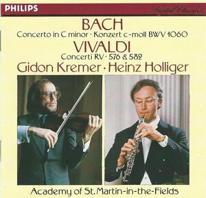 Audio CD J.S. Bach*, Gidon Kremer, The Academy Of St. Martin-in-the-Fields, Antonio Vivaldi, Heinz Holliger - Concerto In C Minor (1 CD)