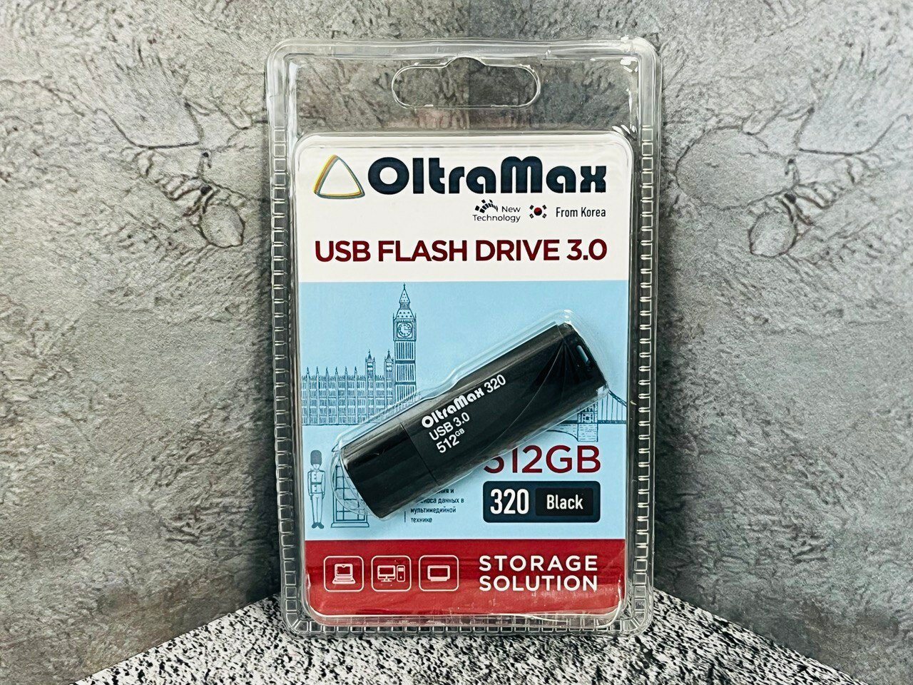 USB Flash Drive 512Gb - OltraMax 320 3.0 Black OM-512GB-320-Black