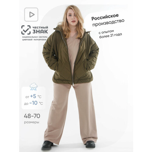 фото Ветровка danel, размер 56/58, хаки, зеленый
