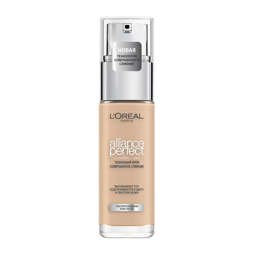 LOreal Paris, Тональный крем ALLIANCE PERFECT СОВЕРШЕННОЕ СЛИЯНИЕ обогащенный гиалуроновой кислотой, тон 2.N, SPF 16, 30 мл