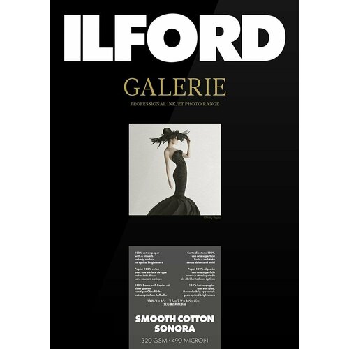 Фотобумага ILFORD Galerie Smooth Cotton Sonora, 1 рулон, 17" - 43,2cm x 15m (GA6993432016)