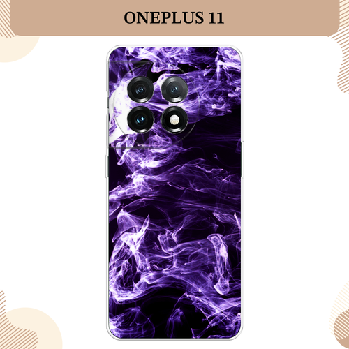 Силиконовый чехол Фиолетовый дым на OnePlus 11 / Ван Плас 11 силиконовый чехол соты космос на oneplus 11 ван плас 11