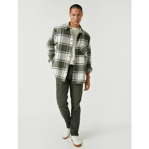 фото Джинсы koton, размер 29/30, зеленый