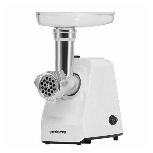 Мясорубка POLARIS PMG 1852 1800 Вт производительность 2 кгмин 2 насадки реверс белый 61222 892600₽
