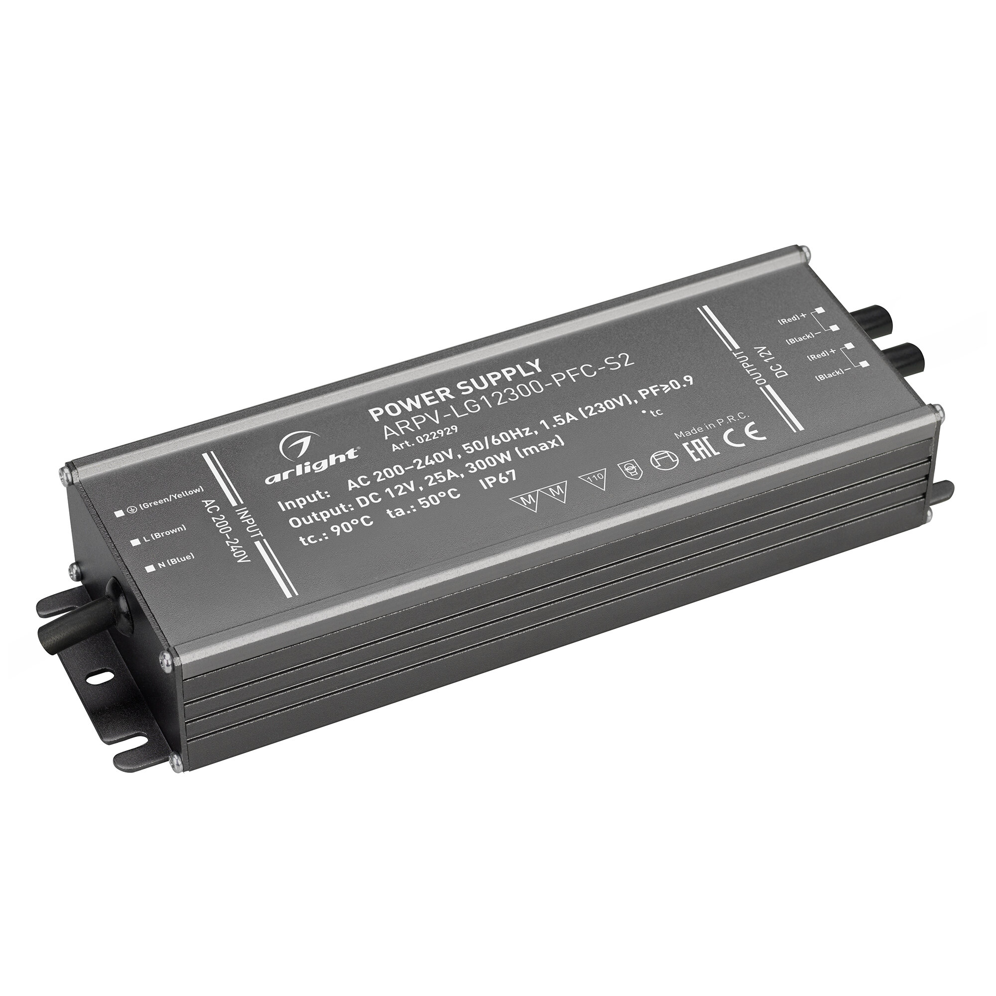 Источник напряжения Arlight Блок питания ARPV-SPE12320 (12V, 25A, 300W, PFC)