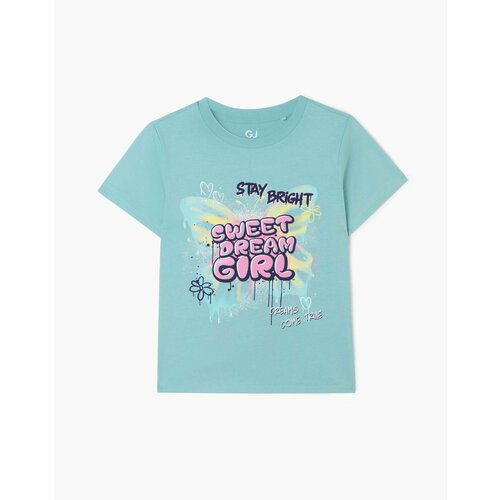 фото Футболка gloria jeans, размер 12-18мес/86, голубой