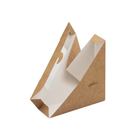 Короб бумажный под сэндвич (130х130х60мм) 25 шт - фотография № 4