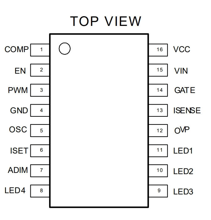 Микросхема MP3398AGS SOIC16