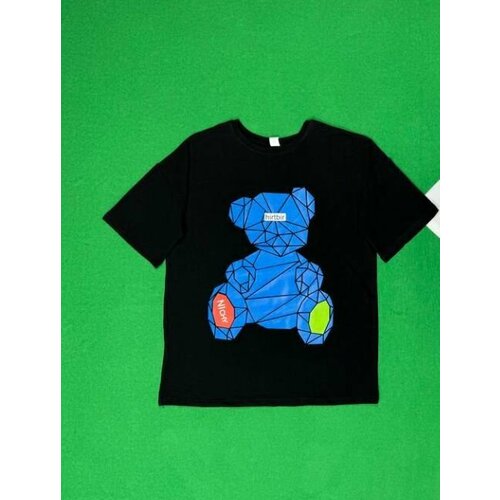 фото Футболка, размер 140, черный superkinder