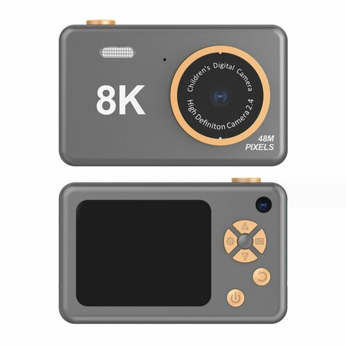 Детская фотокамера H4 с встроенным плеером сенсором 48Мп и 8К разрешением видео 5500₽