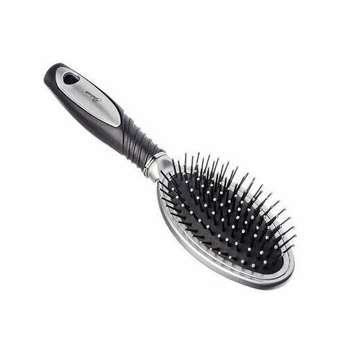 Расческа массажная узкая пластик 238х6см черно-серая 629-8751 356-035 419₽