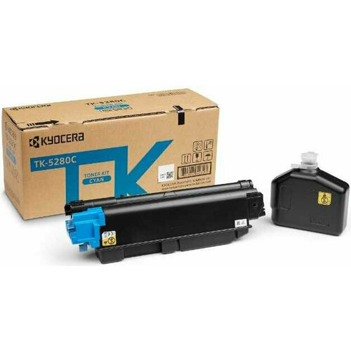 Тонер-картридж Kyocera TK-5280C для M6235cidn/M6635cidn/P6235cdn голубой (11 000 стр.)