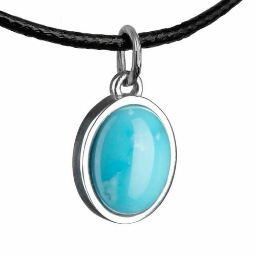 фото Подвеска, серебро, 925 проба, родирование, бирюза, размер 2 см. all gem