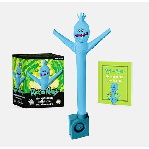 Рик и Морти фигурка: чокнутый мини надувной мистер Мисикс 17 30cm morty plush toys happy sad foamy meeseeks stuffed plush toys dolls mr poopybutthole mr meeseeks stuffed toy