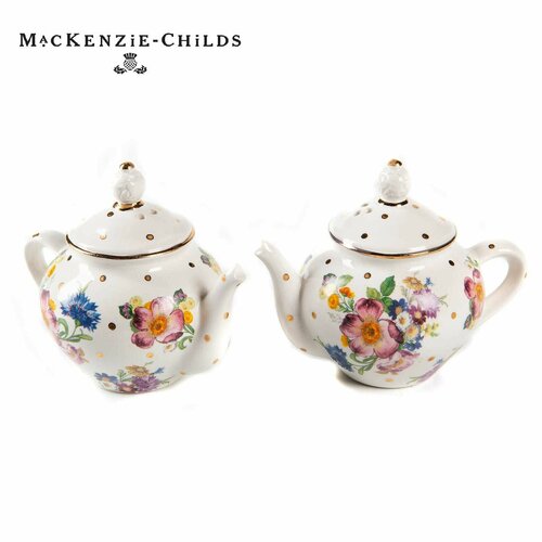 Набор солонкаперечница MacKenzie-Childs Flower Market Teapot White 11100₽