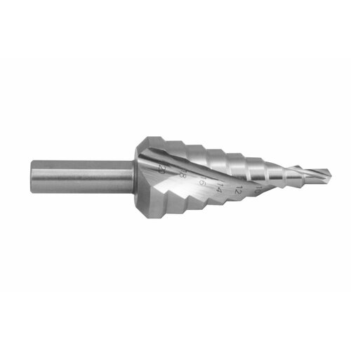 projahn сверло ступенчатое 4 12 мм 9 ступеней hss спиральная канавка 76801 KORNOR Ступенчатое сверло 4-20MM (спиральная)
