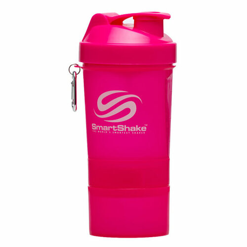 фото Розовый smartshake шейкер neon v2 600 мл (smartshake)_