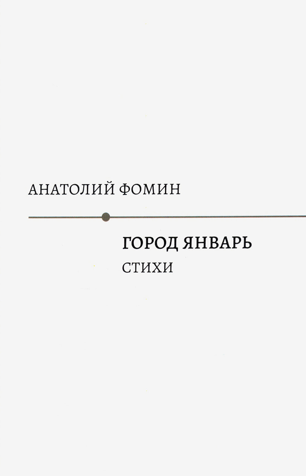 Город Январь: стихи (Фомин Анатолий) - фото №5