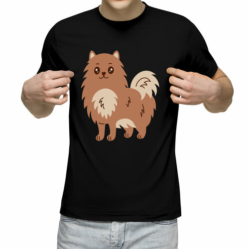 Футболка Us Basic, размер L, черный футболка щенок собака шпиц милаш размер 12 лет белый