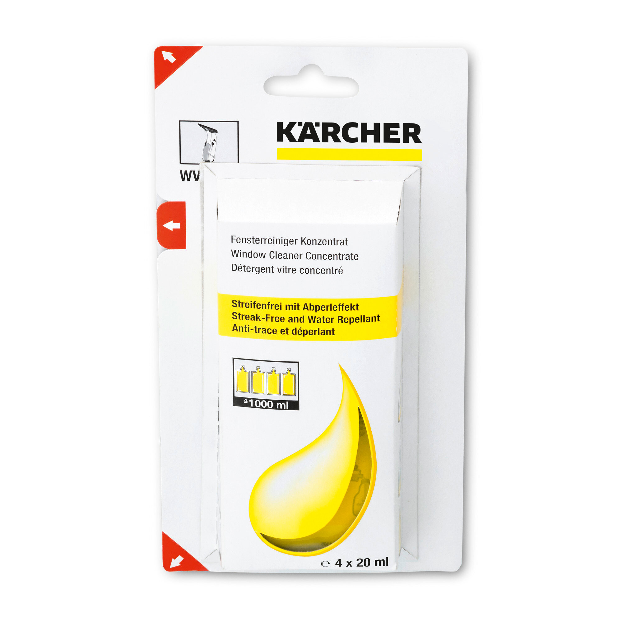 Концентрат средства для мойки окон Karcher RM 503 6.295-302.0, 4х20 мл - фотография № 16