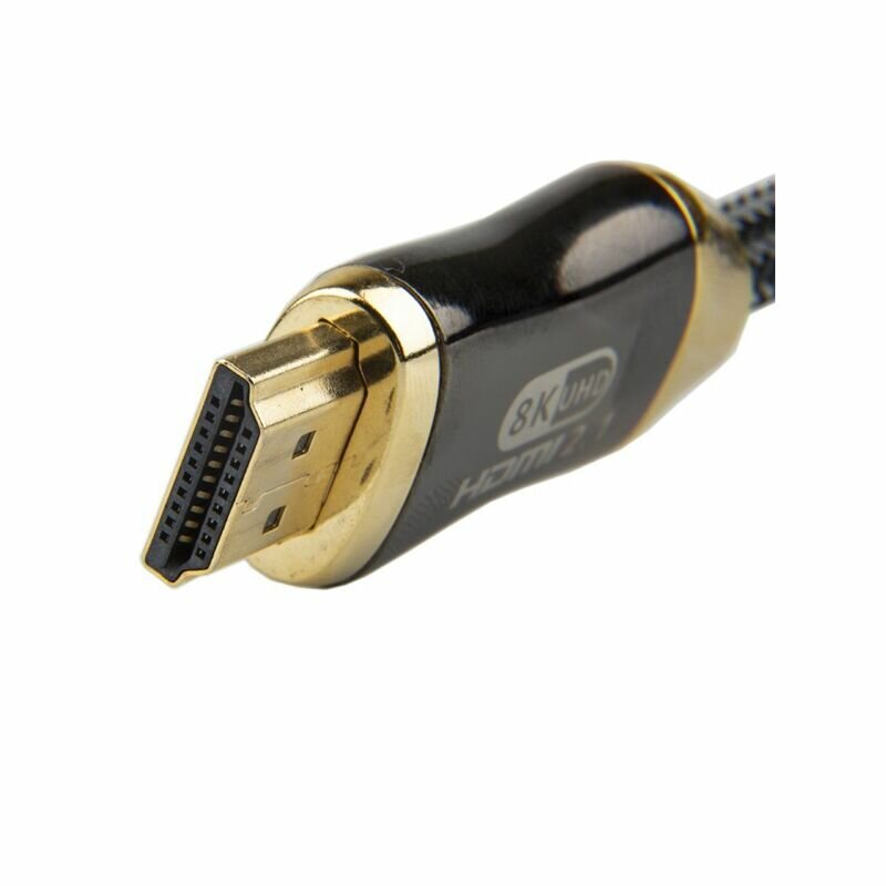 Кабель HDMI 19M/M,ver. 2.1, 8K@60 Hz 3m метал разъемы, нейлоновая оплетка Telecom <TCG300-3M> VCOM Кабель Telecom HDMI (m)/HDMI (m) - 3 м (TCG300-3M) - фото №12