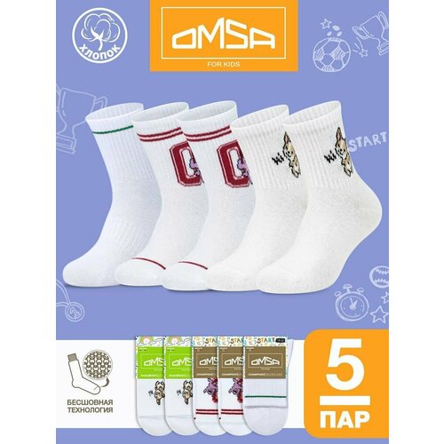 фото Носки omsa размер 27-30 (16-18), белый