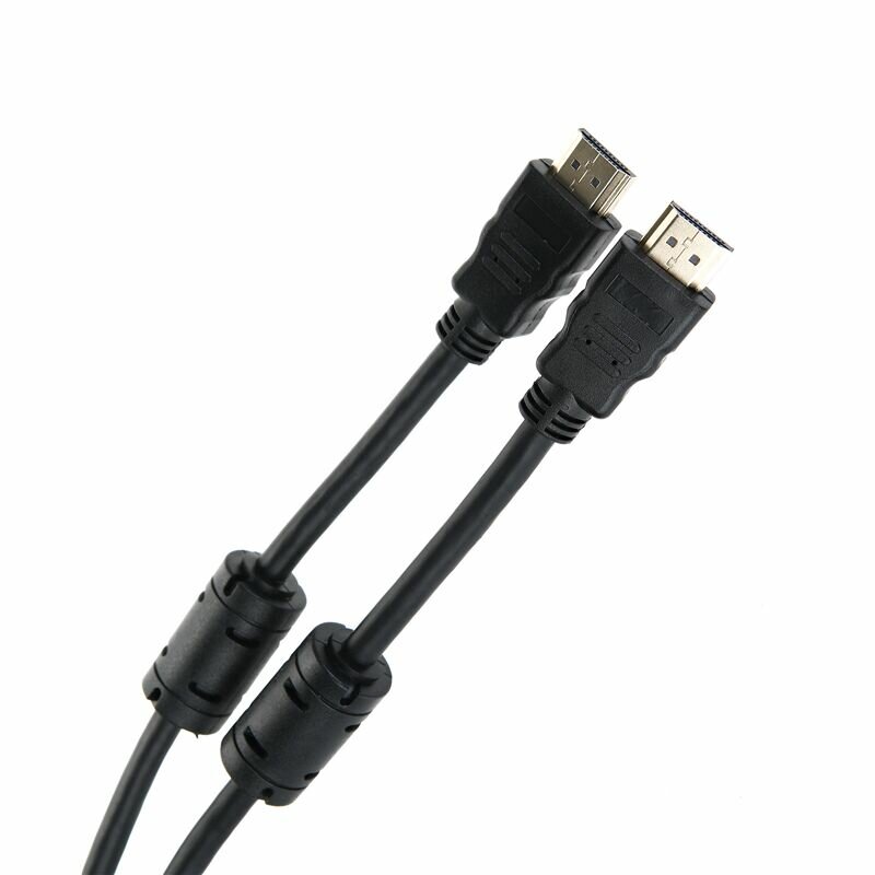 Кабель соединительный аудио-видео Telecom, HDMI (m) - HDMI (m) , ver 2.0, 5м, GOLD, ф/фильтр, черный [tcg200f-5m] Noname - фото №2