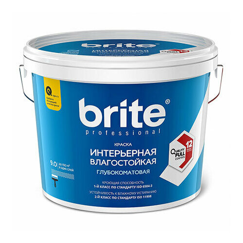 Brite Professional Ti Pure Quality Брайт моющаяся влагостойкая краска для стен и потолков