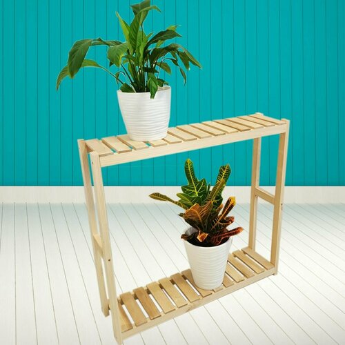 Стеллаж на узкий подоконник для рассады и цветов 79х75х20 см