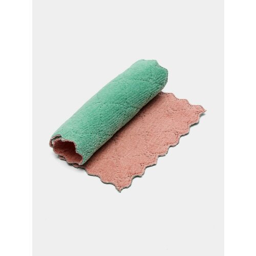 Кухонная тряпка-салфетка из микрофибры двухцветная полотенце салфетка для кухни Цвет Розовый 499₽