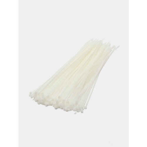 Хомут-стяжка нейлоновый 3 х 200 мм 100 штук Цвет Белый 799₽