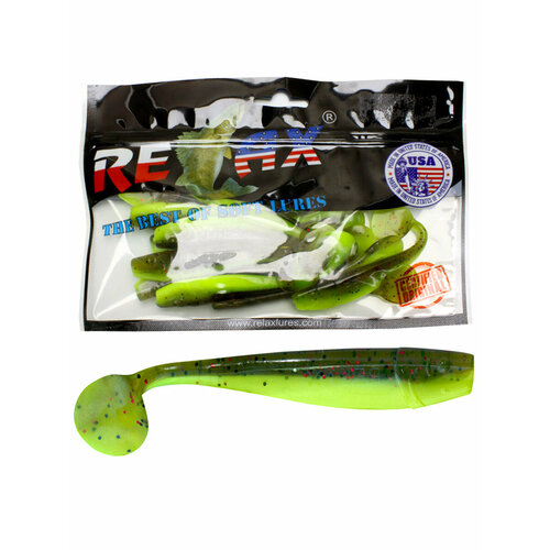 kingshad 5 1 Силиконовая приманка для рыбалки Relax Kingshad 4 10cm 8.9g цвет L408 10шт