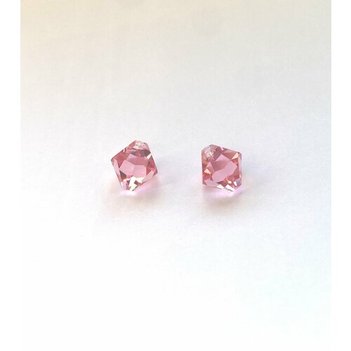 Подвески Swarovski 6301 Lihgt Rose 8мм 2 шт