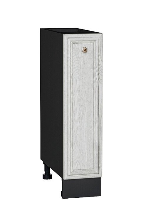 Модуль кухонный нижний с дверцей Шале White Dreamline / графит, ширина 20 см
