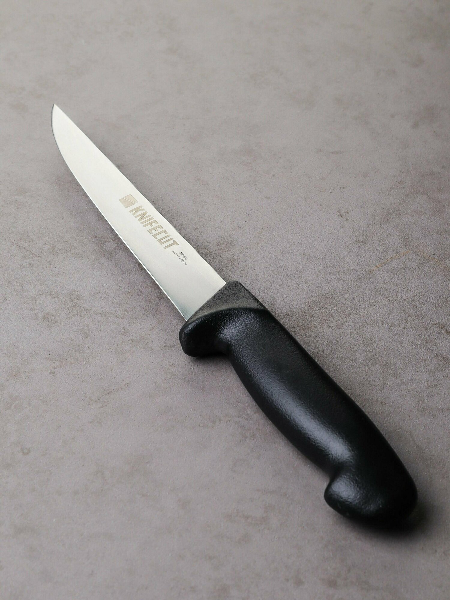Нож обвалочный KNIFECUT, универсальный, для обвалки и разделки мяса, птицы, рыбы, длина лезвия 16 см