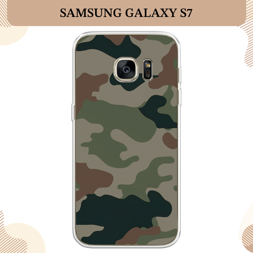 Силиконовый чехол Камуфляж 1 на Samsung Galaxy S7 / Самсунг Галакси S7
