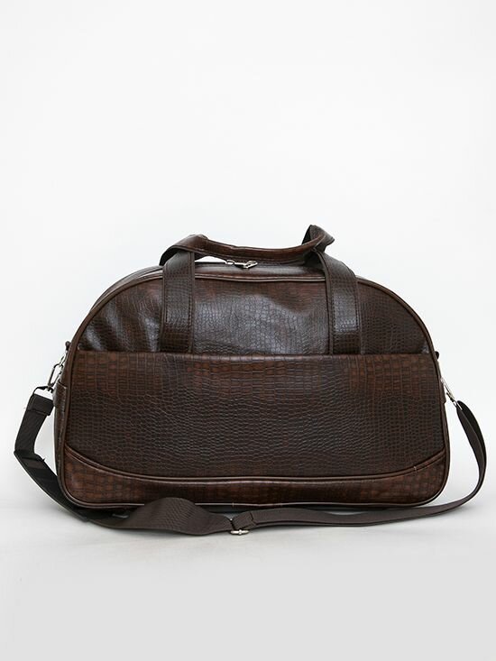 Саквояж дорожный кожзам "VIRO" ручная кладь, сумка в дорогу, дорожная сумка, мужская сумка, женская сумка. (коричневый) - фотография № 2
