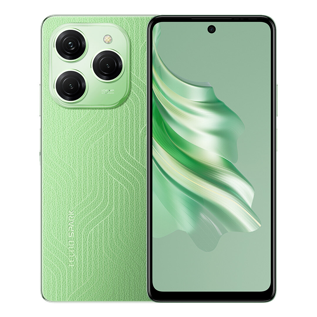 Смартфон TECNO Spark 20 Pro 12/256 ГБ, Dual nano SIM, Magic Skin 2.0 Green