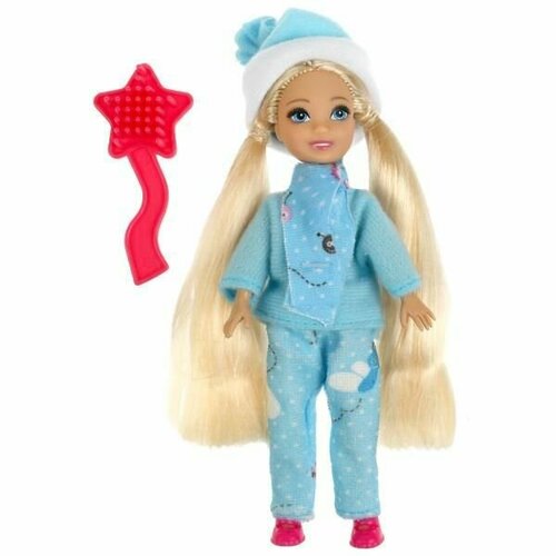 Кукла 15 см Анна в зимнем костюме, карапуз ANNA37477-BB кукла настюша с мишкой в зимнем костюме