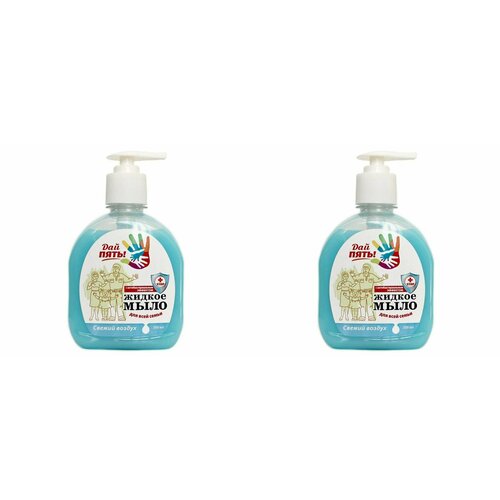Дай пять Жидкое мыло Свежий воздух,300 мл,2 шт
